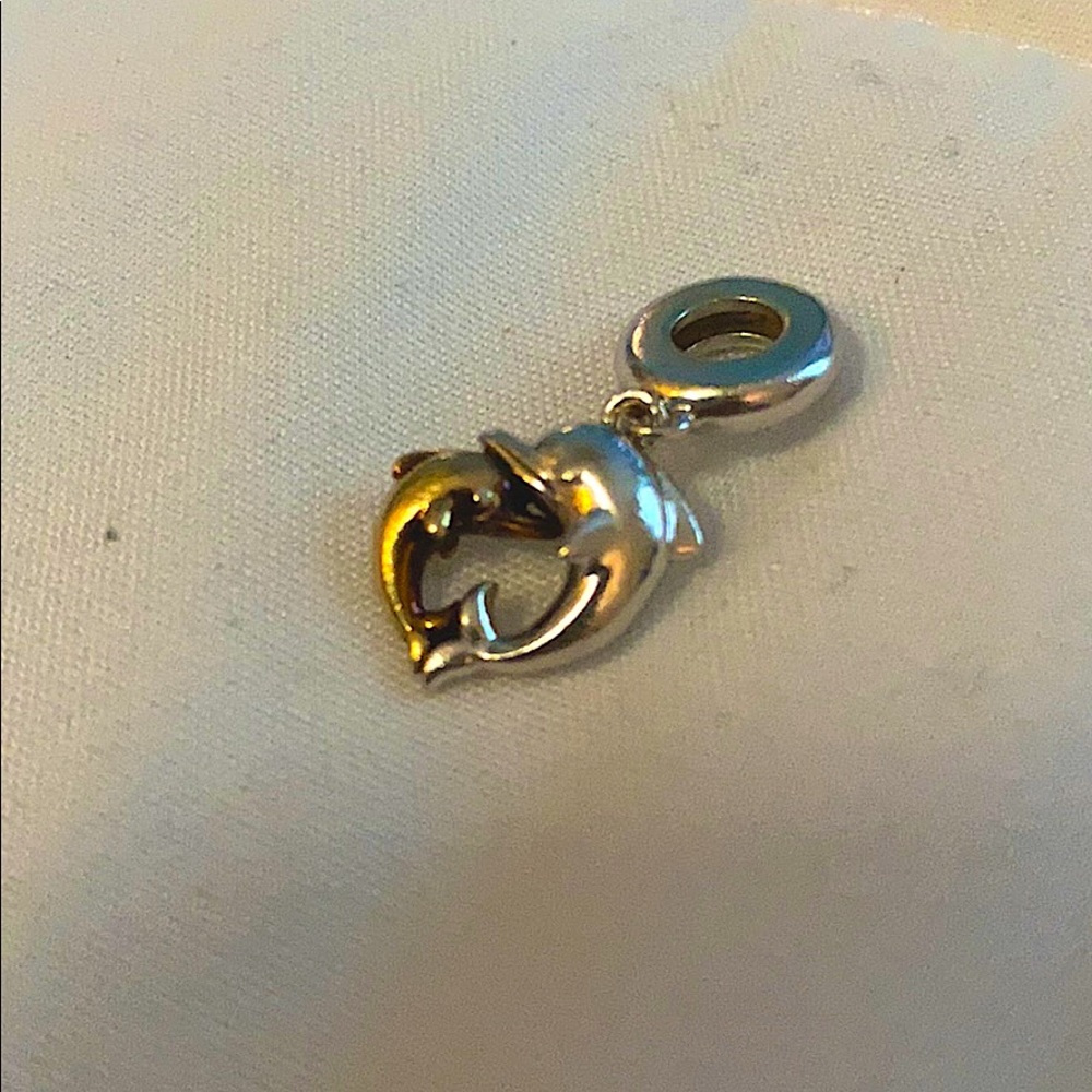Dolphin Heart Pandora Charm